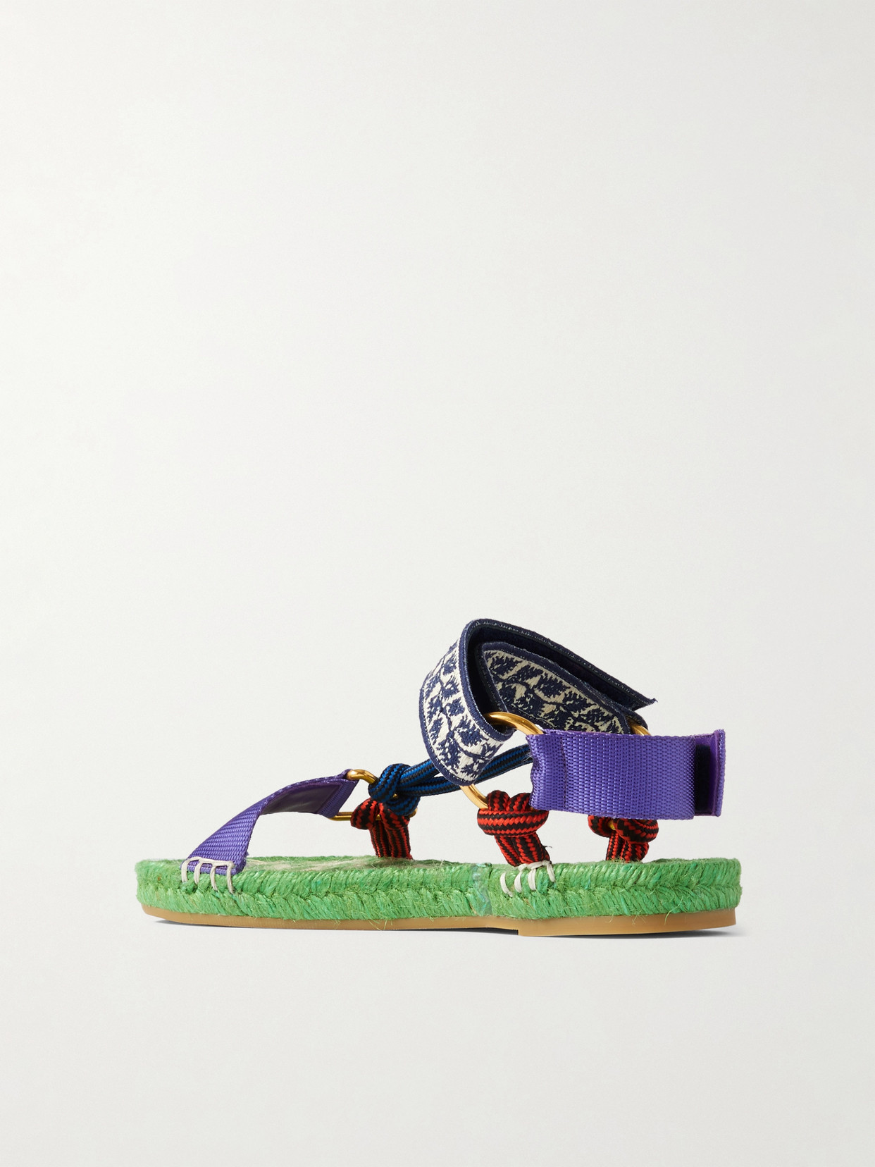 Valentino Grosgrain, Cord And Jacquard Espadrille Sandals