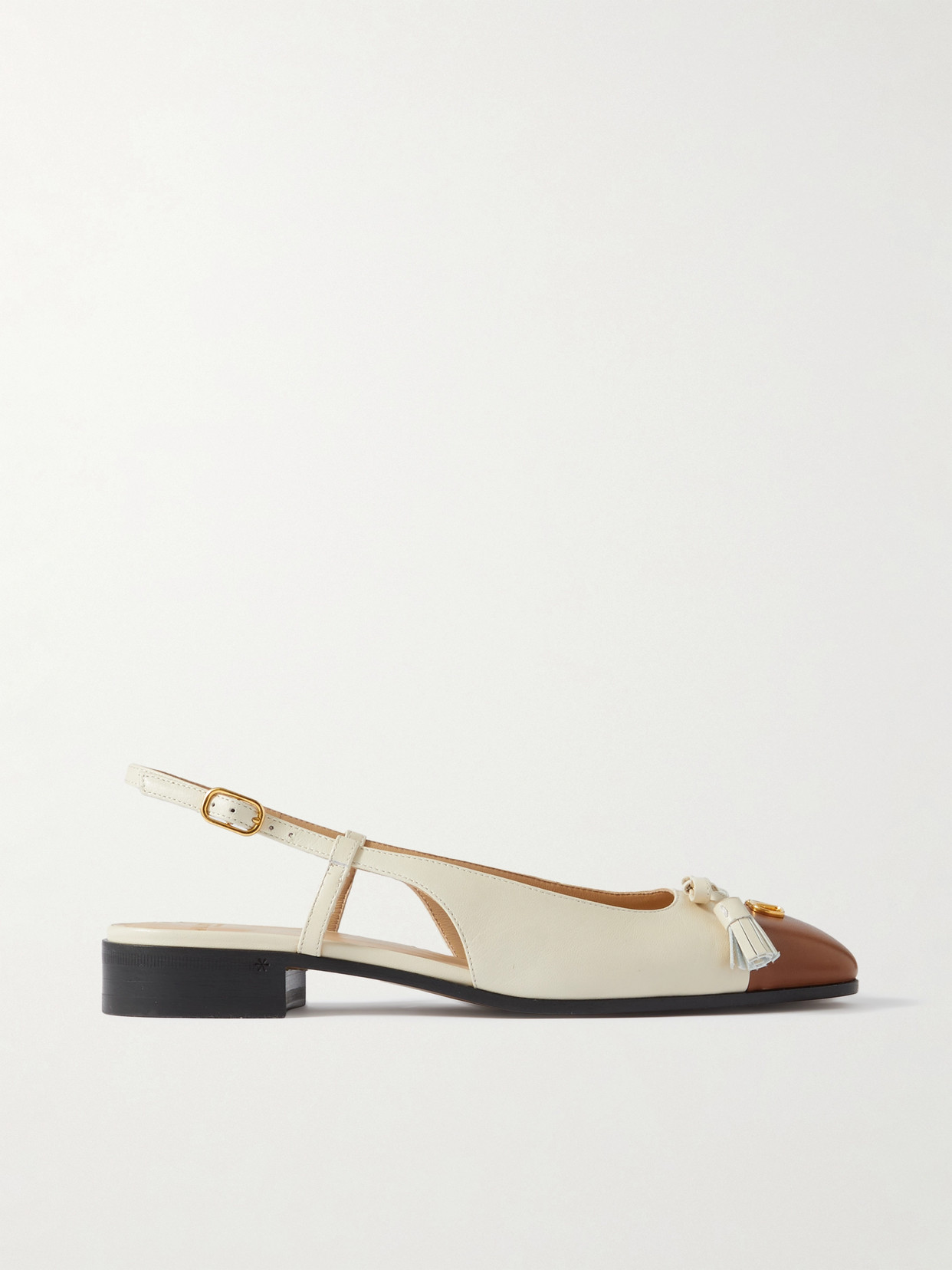 Valentino Garavani Women Valet Du Roi Slingback Ballets In Off-white
