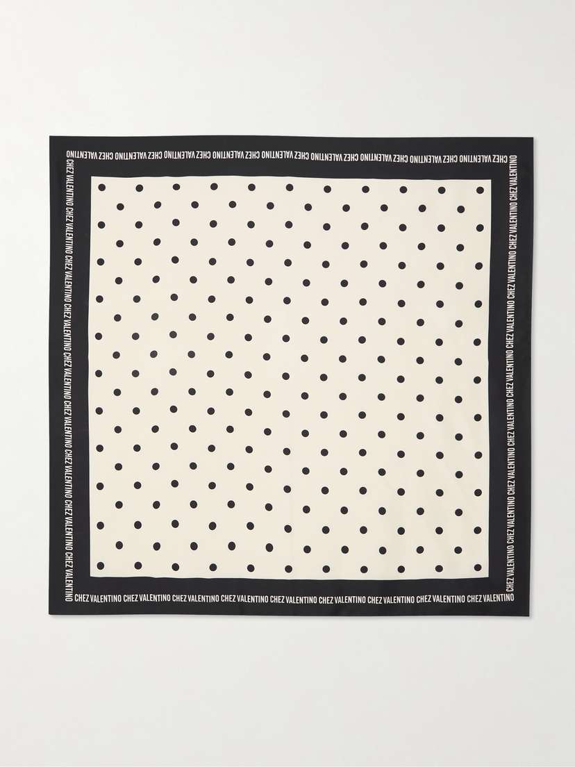 Valentino Garavani Printed Silk-twill Scarf