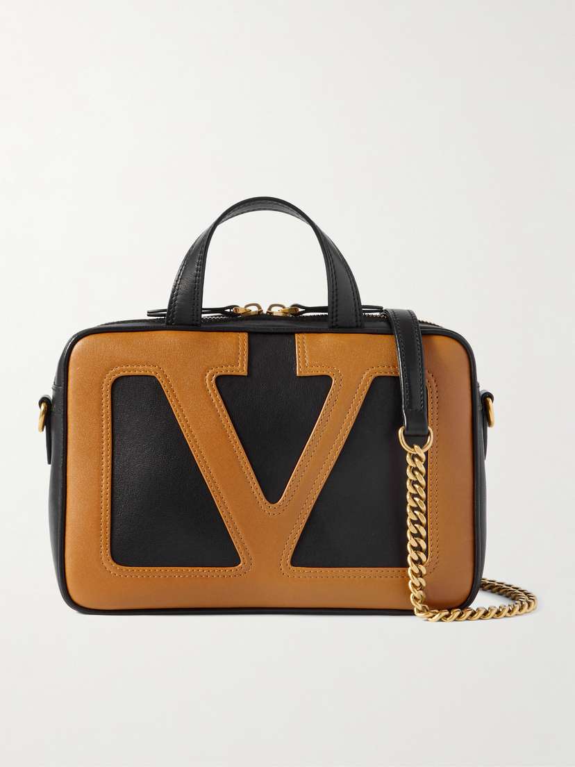 Valentino Garavani Viva Superstar Small Two-tone Leather Shoulder Bag