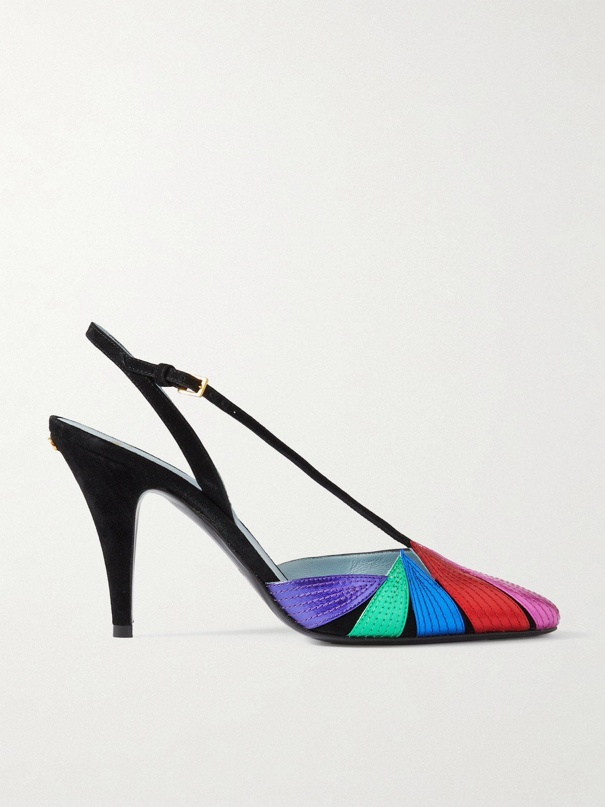 Valentino Garavani Women Foliefoliage Slingback Pumps In Black