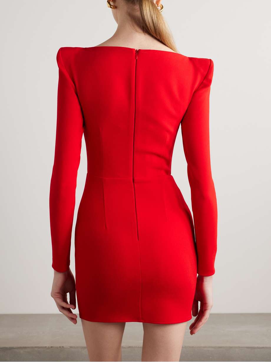 crepe mini dress
