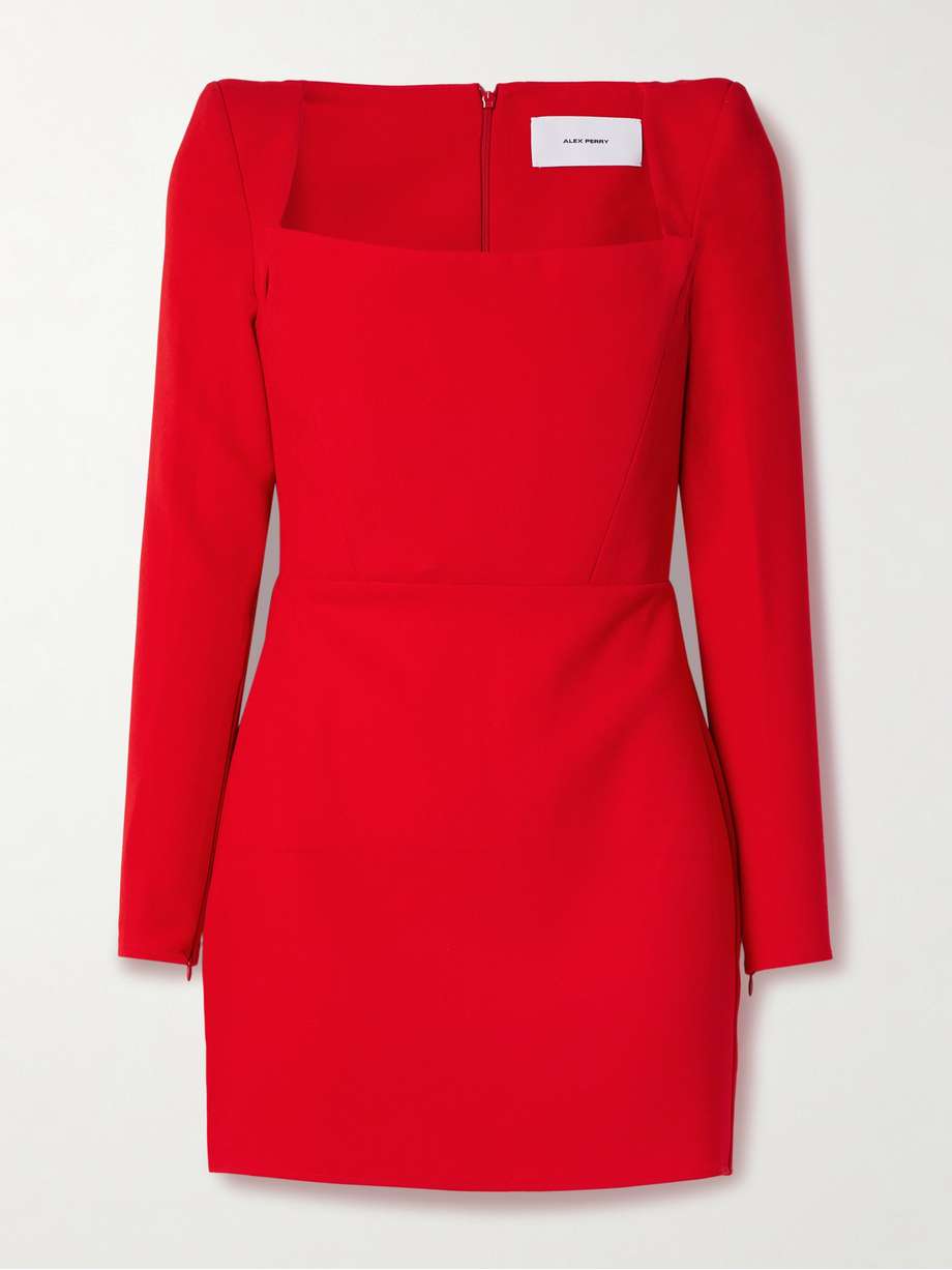 crepe mini dress