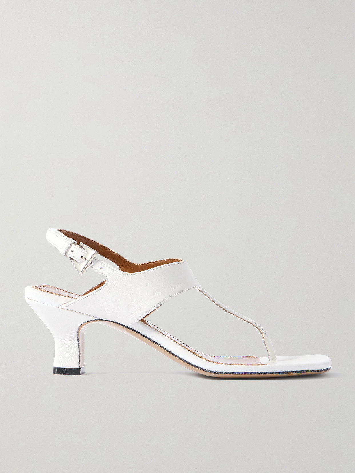 Paris Texas Portofino Leather Sandals In White