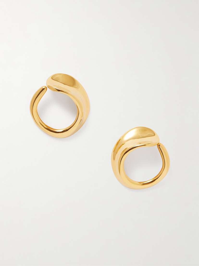 AGMES Marta Gold Vermeil Hoop Earrings