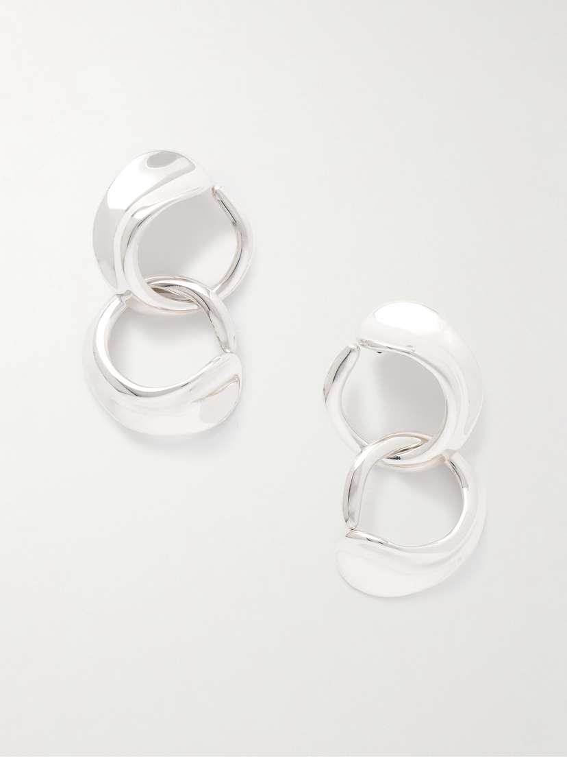 AGMES Long Marta Recycled Sterling Silver Earrings