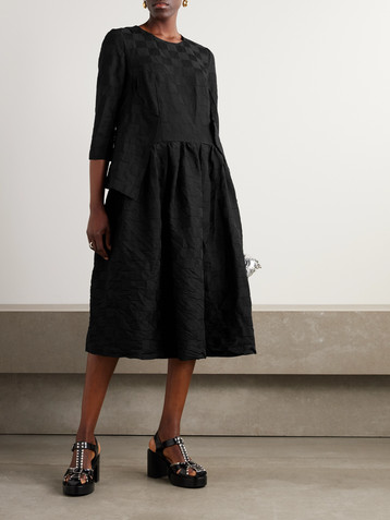 Comme Des Garçons Jacquard midi dress