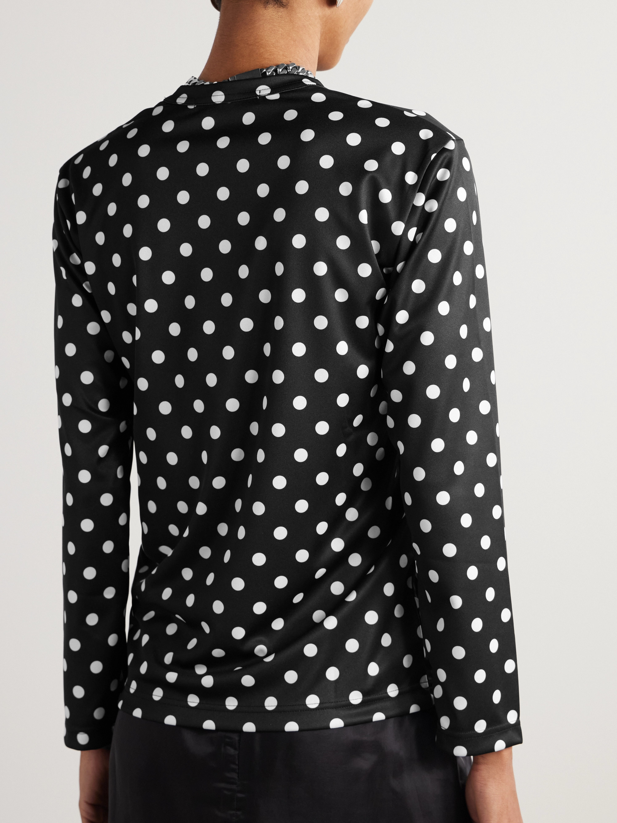 Comme Des Garçons Polka-dot jersey T-shirt thumbnail