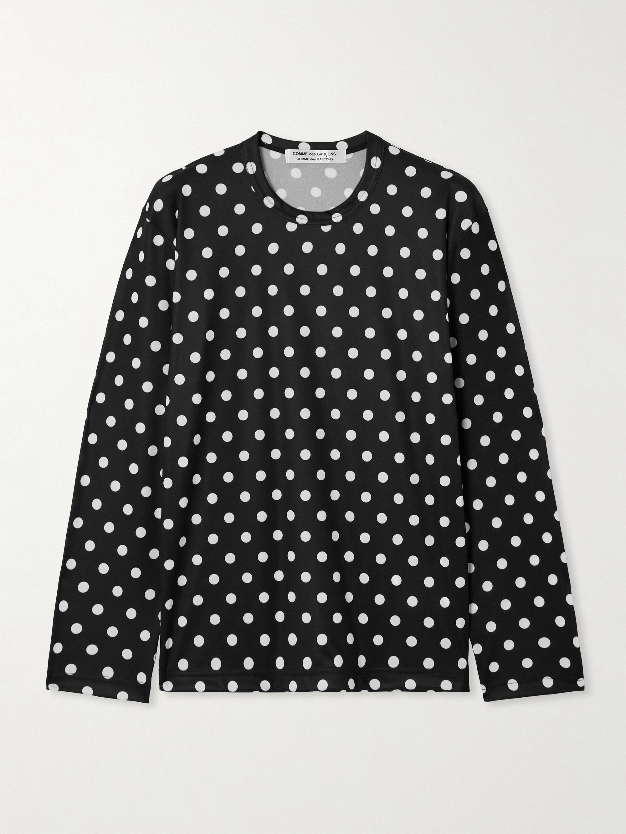 Comme Des Garçons Polka-dot jersey T-shirt thumbnail