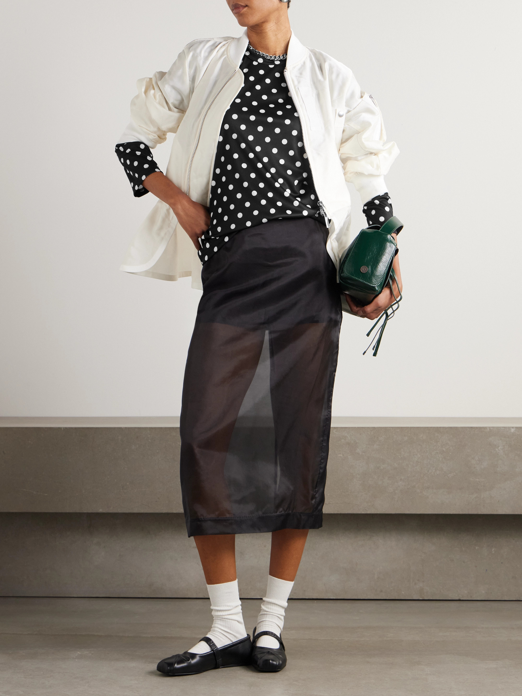 Comme Des Garçons Polka-dot jersey T-shirt thumbnail