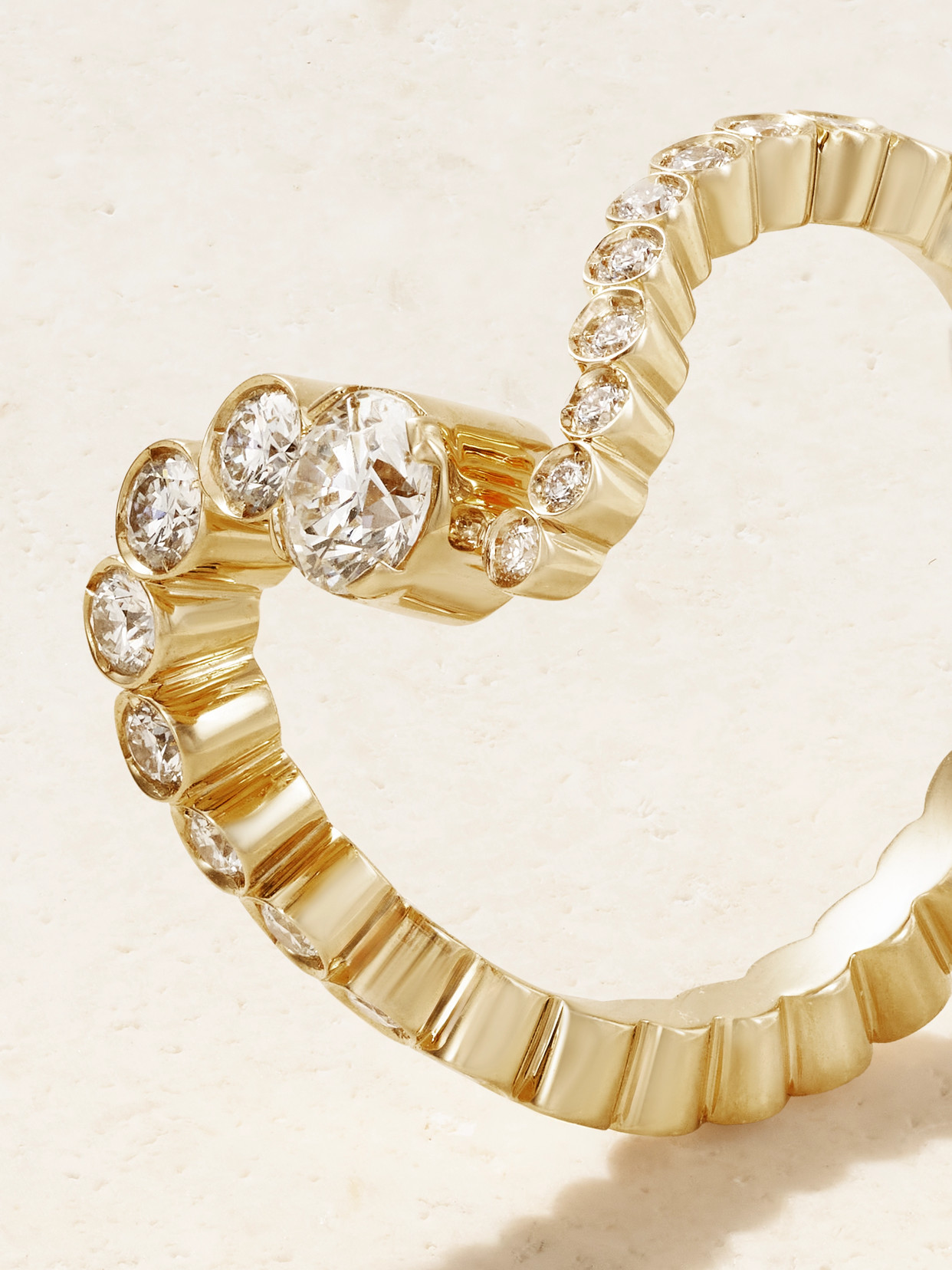 Sophie Bille Brahe Ocean Ensemble 18-karat Recycled Gold Diamond Ring In Gold