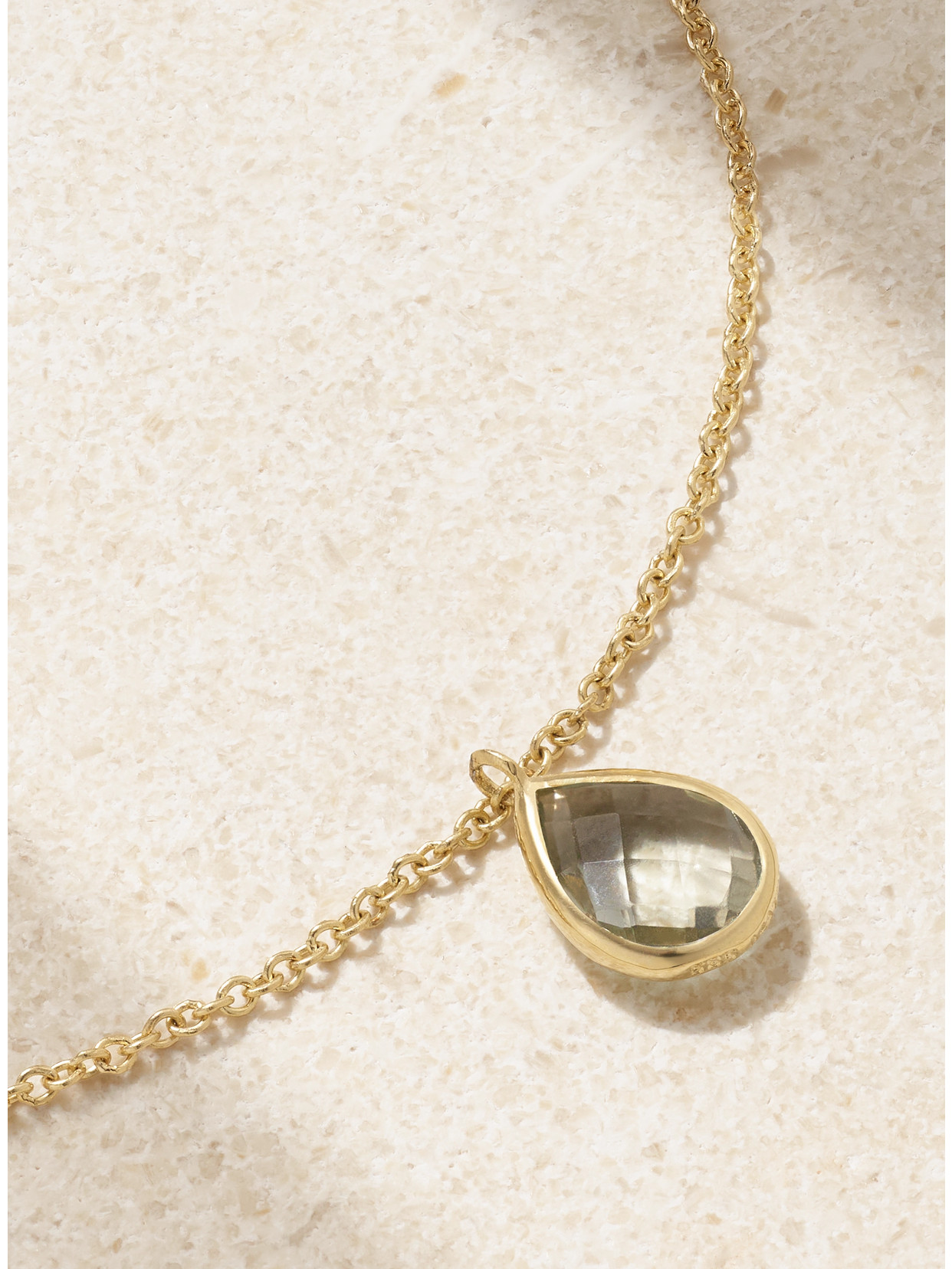 Mateo 14-karat Gold Amethyst Anklet In Gold
