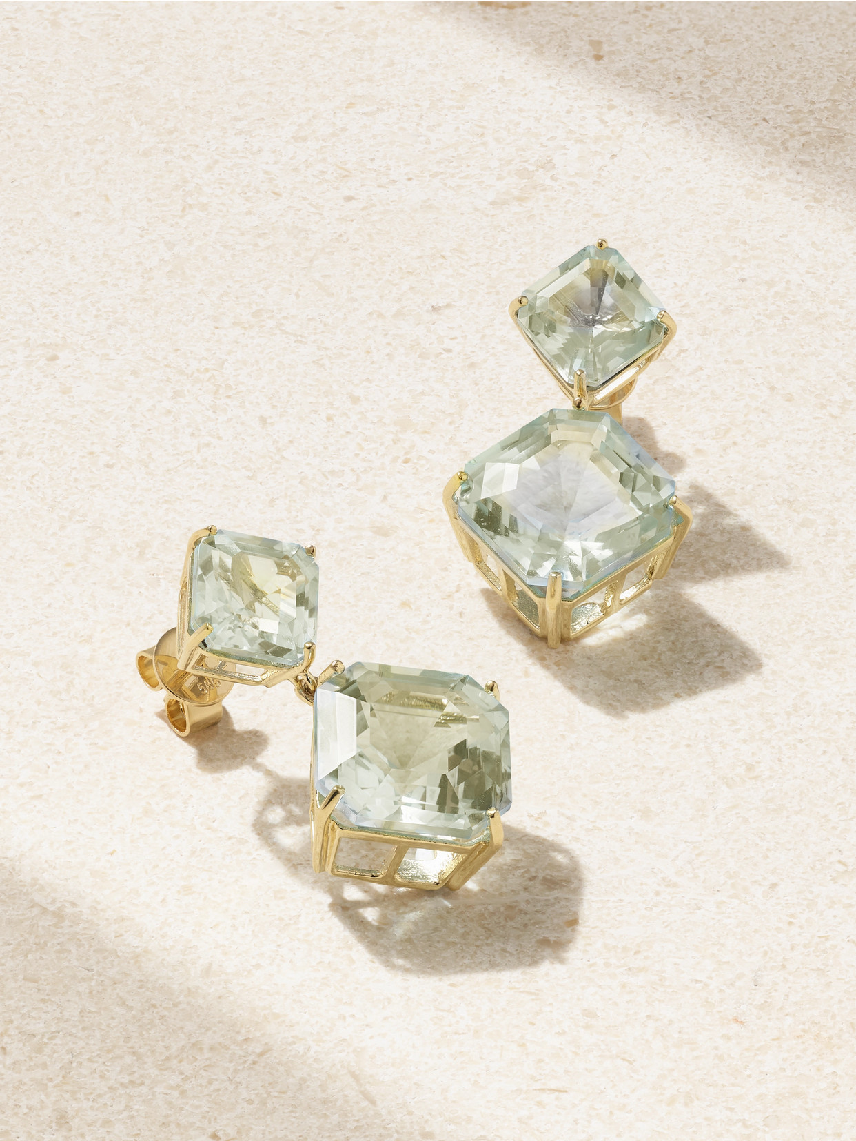 Mateo - 14-karat Gold Amethyst Earrings - One size