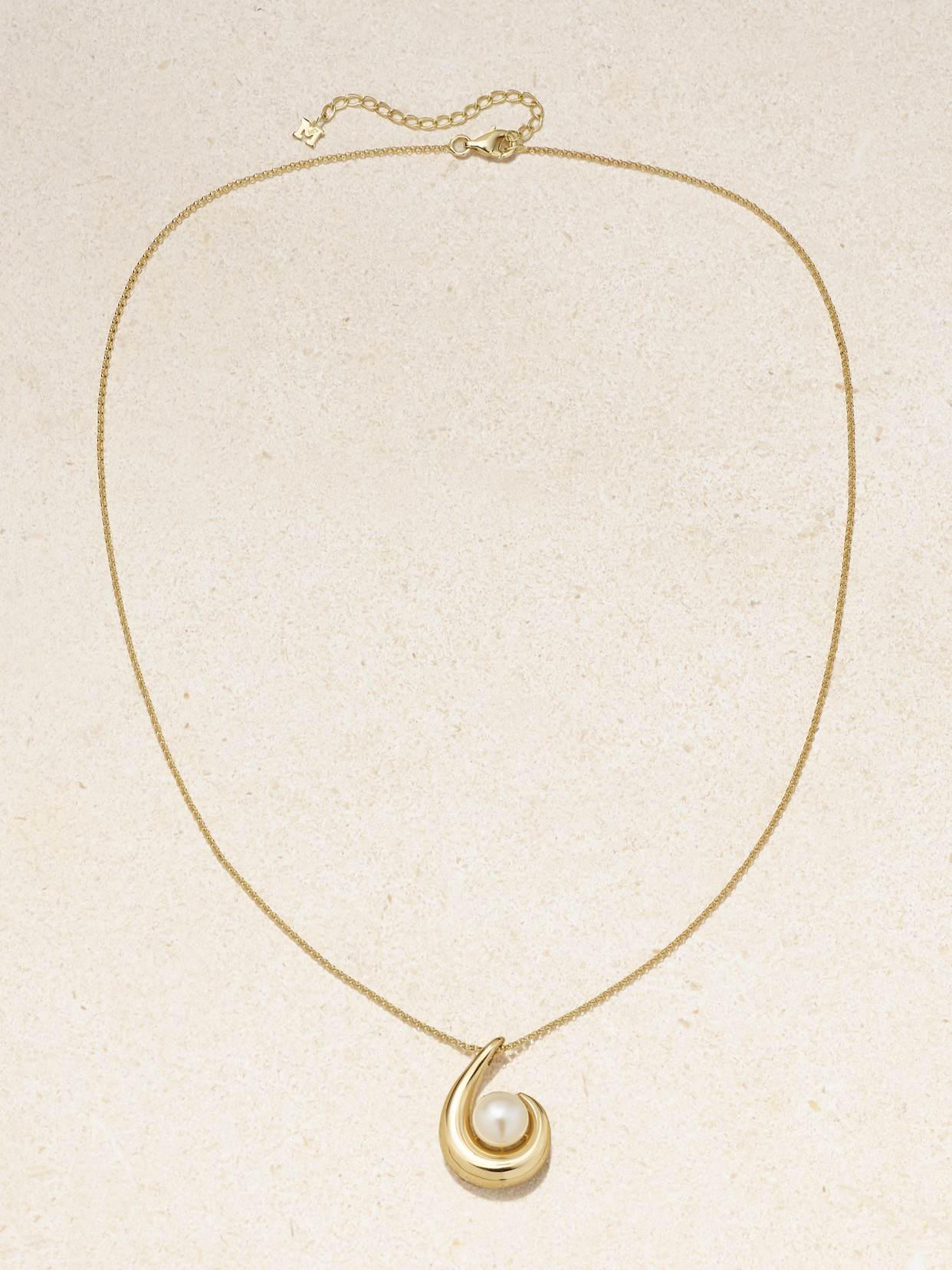 MATEO 14-KARAT GOLD PEARL NECKLACE