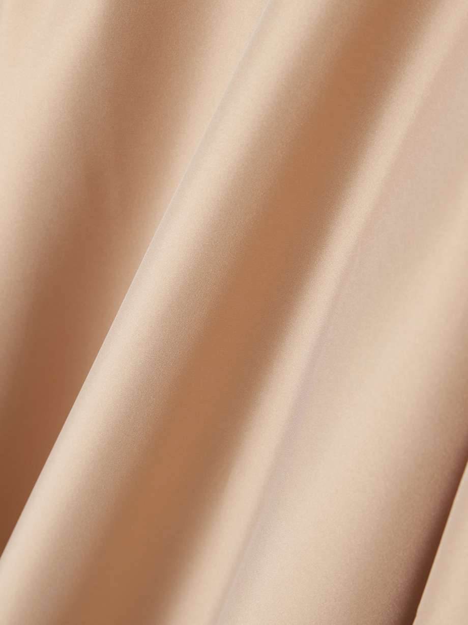 nathalie off-the-shoulder taffeta gown