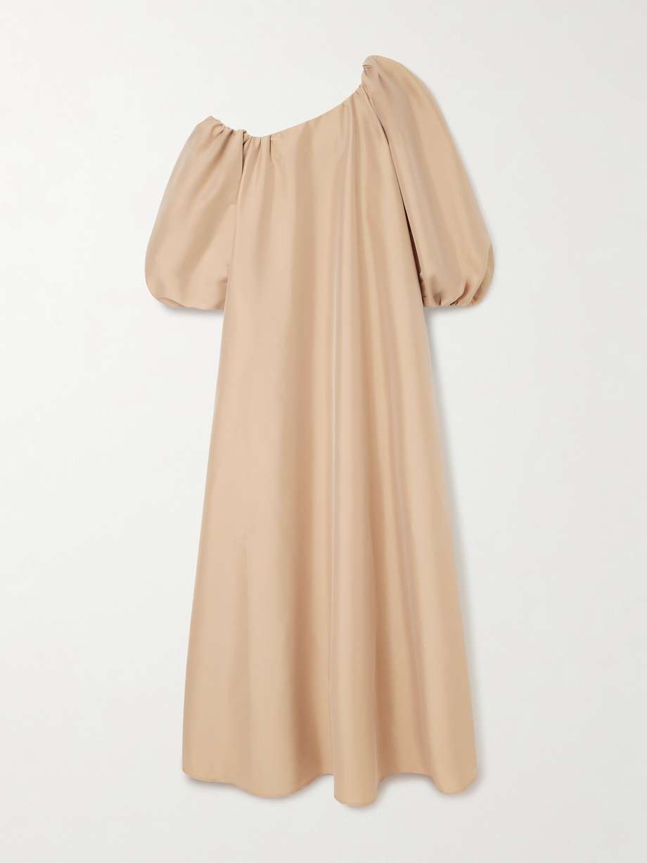 nathalie off-the-shoulder taffeta gown