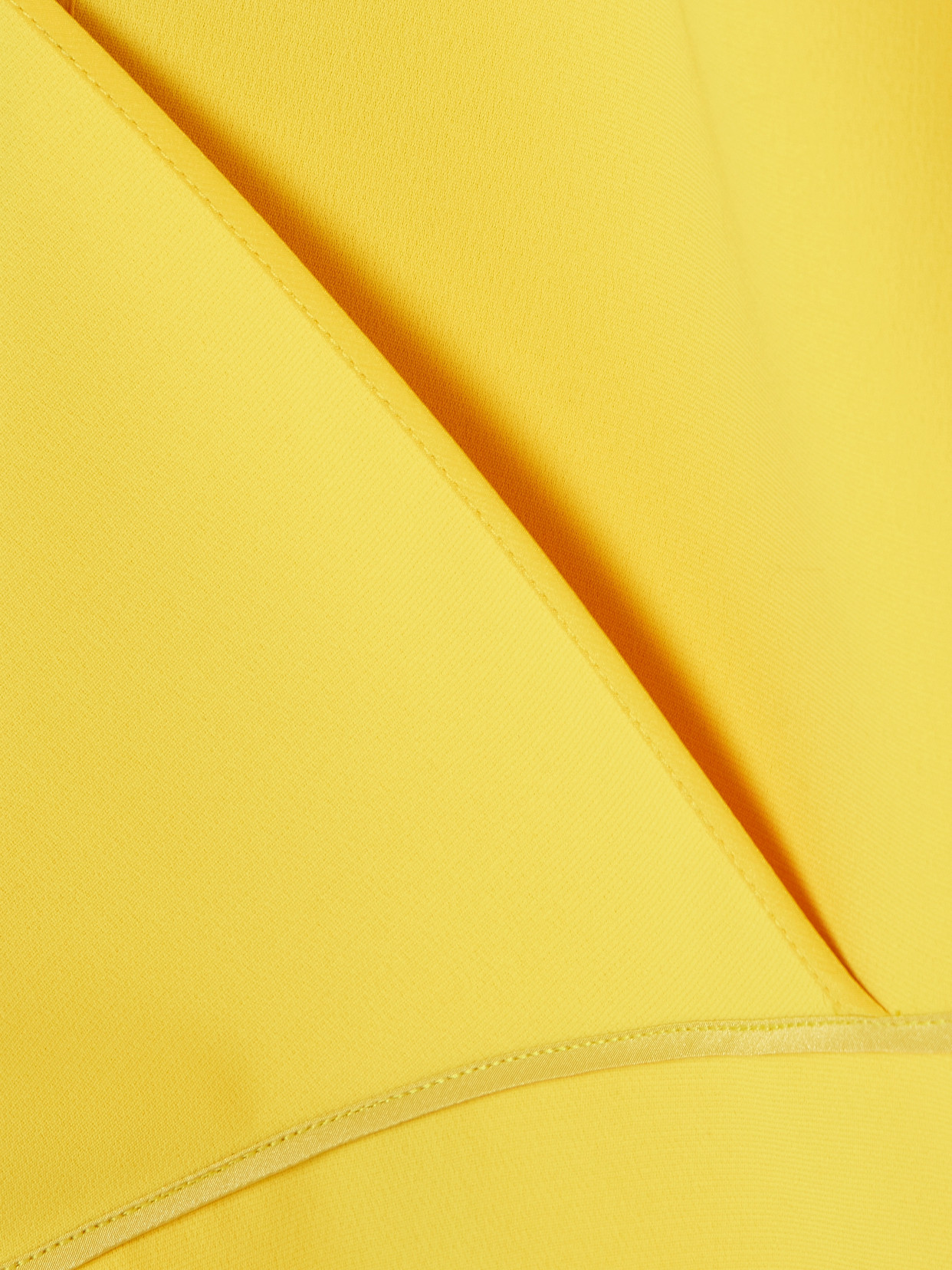 Maticevski Benefit Wrap-effect Pleated Crepe Midi Dress In Yellow