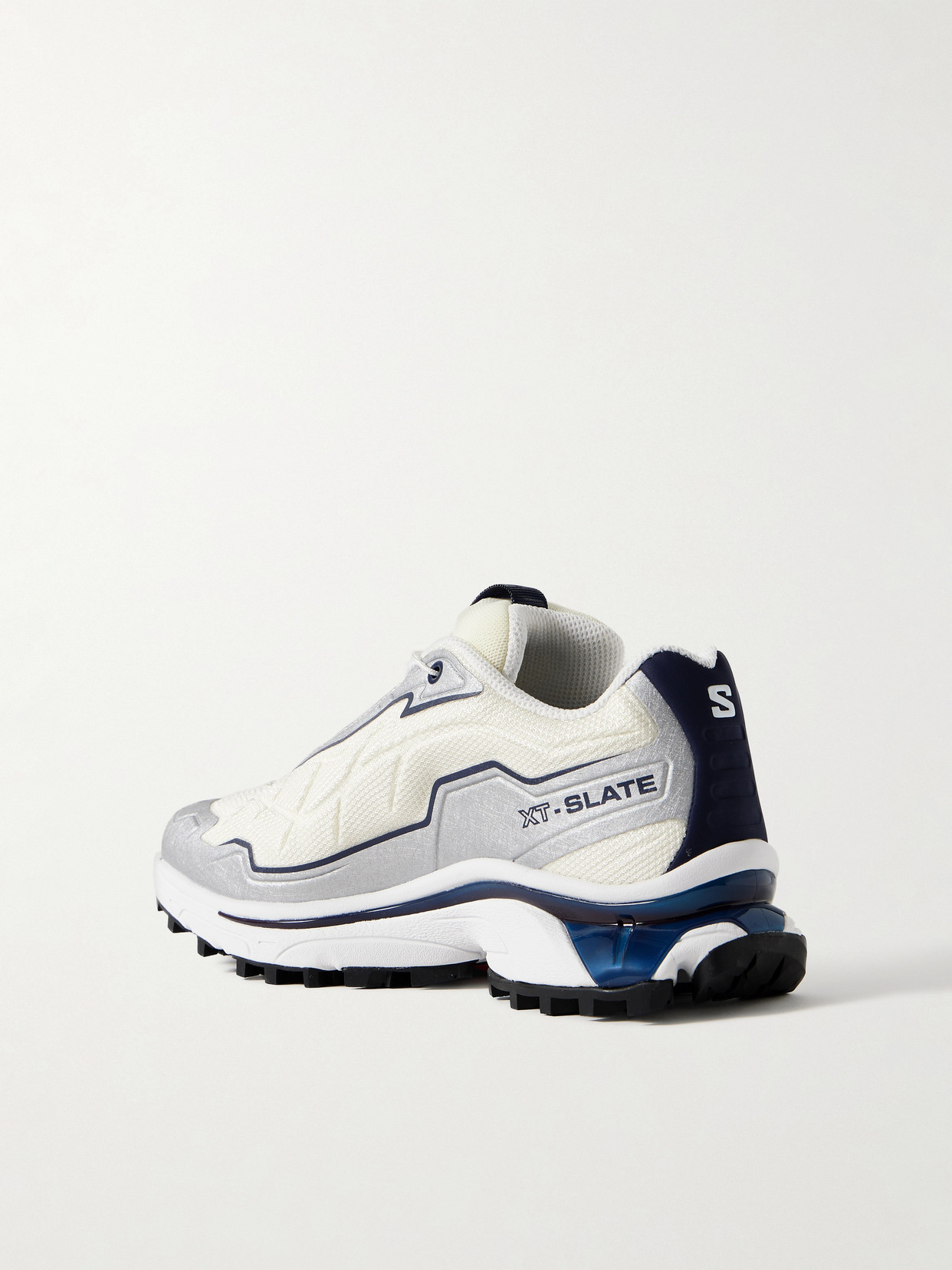 Salomon Xt-slate Rubber-trimmed Mesh Sneakers In Gray
