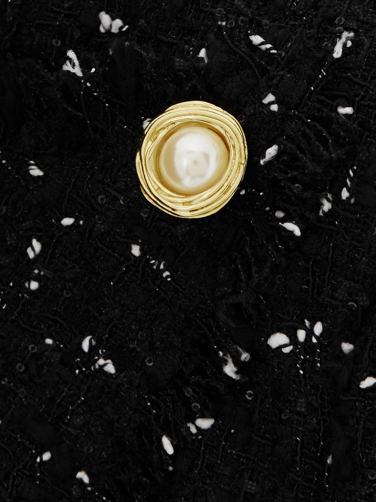 Balmain Wrap-effect Sequin-embellished Frayed Tweed Mini Skirt In Black