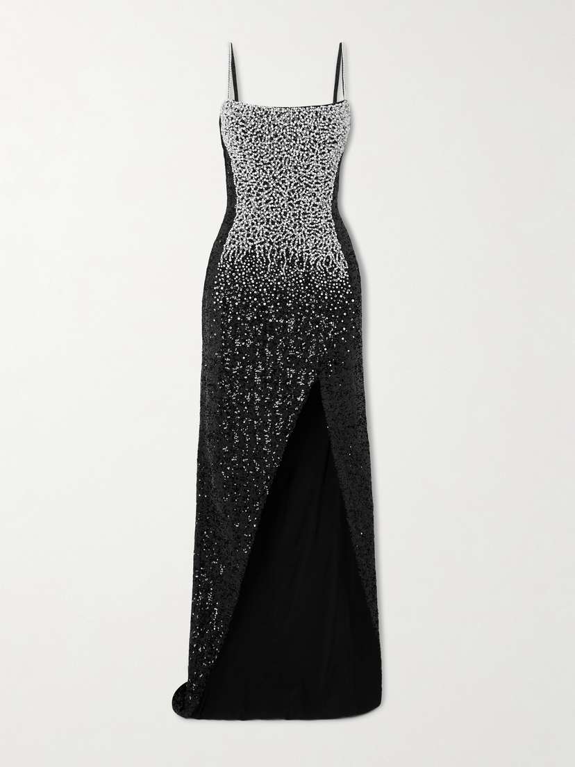 Balmain Embellished Crepe Gown
