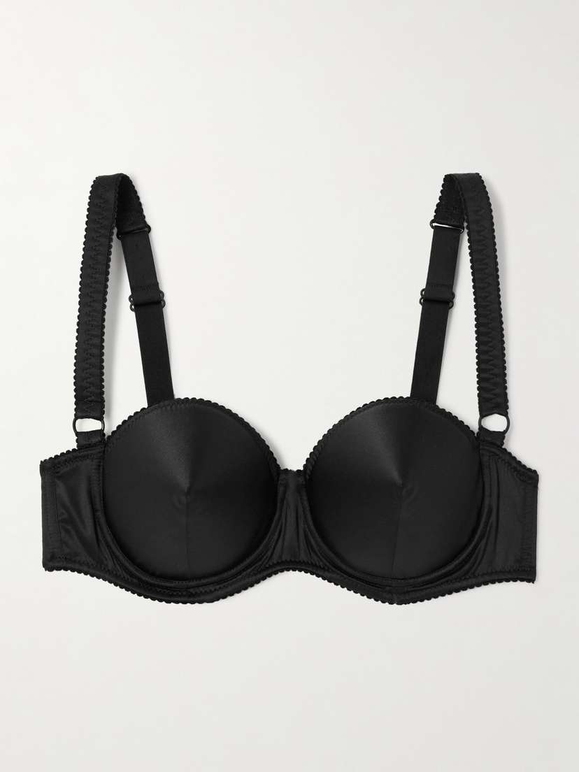 Dolce & Gabbana Silk-blend Satin Cone Bra