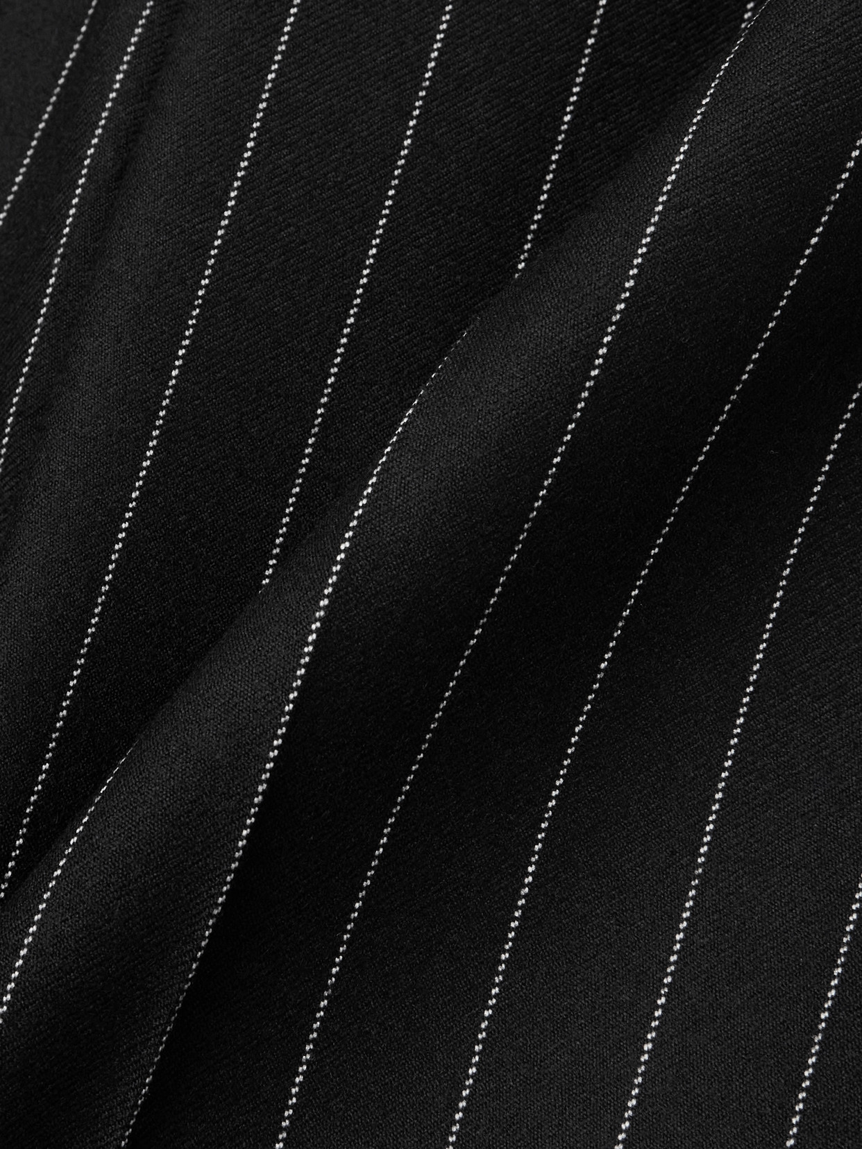 Dolce & Gabbana Tailored Black Trousers With Vertical Pinstripes In Black