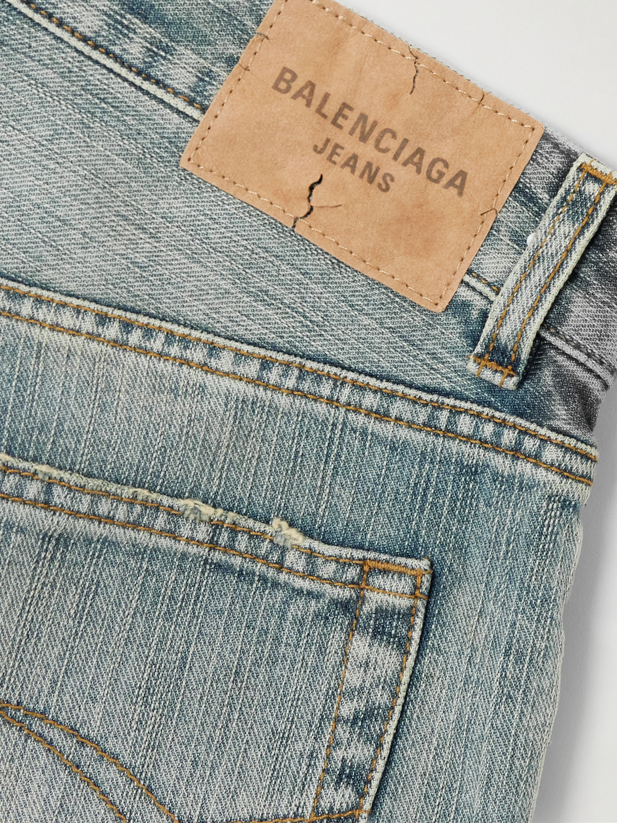 Balenciaga Mid-rise Bootcut Jeans In Blue