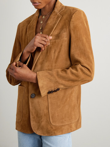 NOUR HAMMOUR Valeria suede jacket
