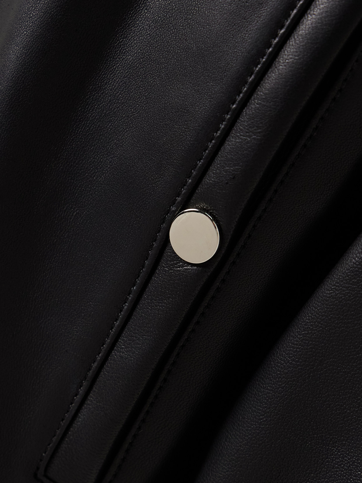 NOUR HAMMOUR BECK OVERSIZED LEATHER JACKET