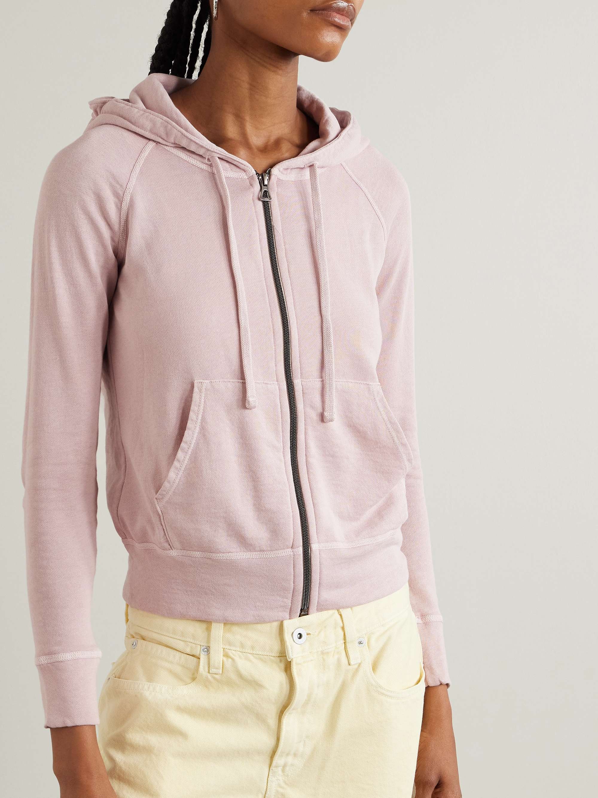 JAMES PERSE Vintage Supima cotton-jersey hoodie