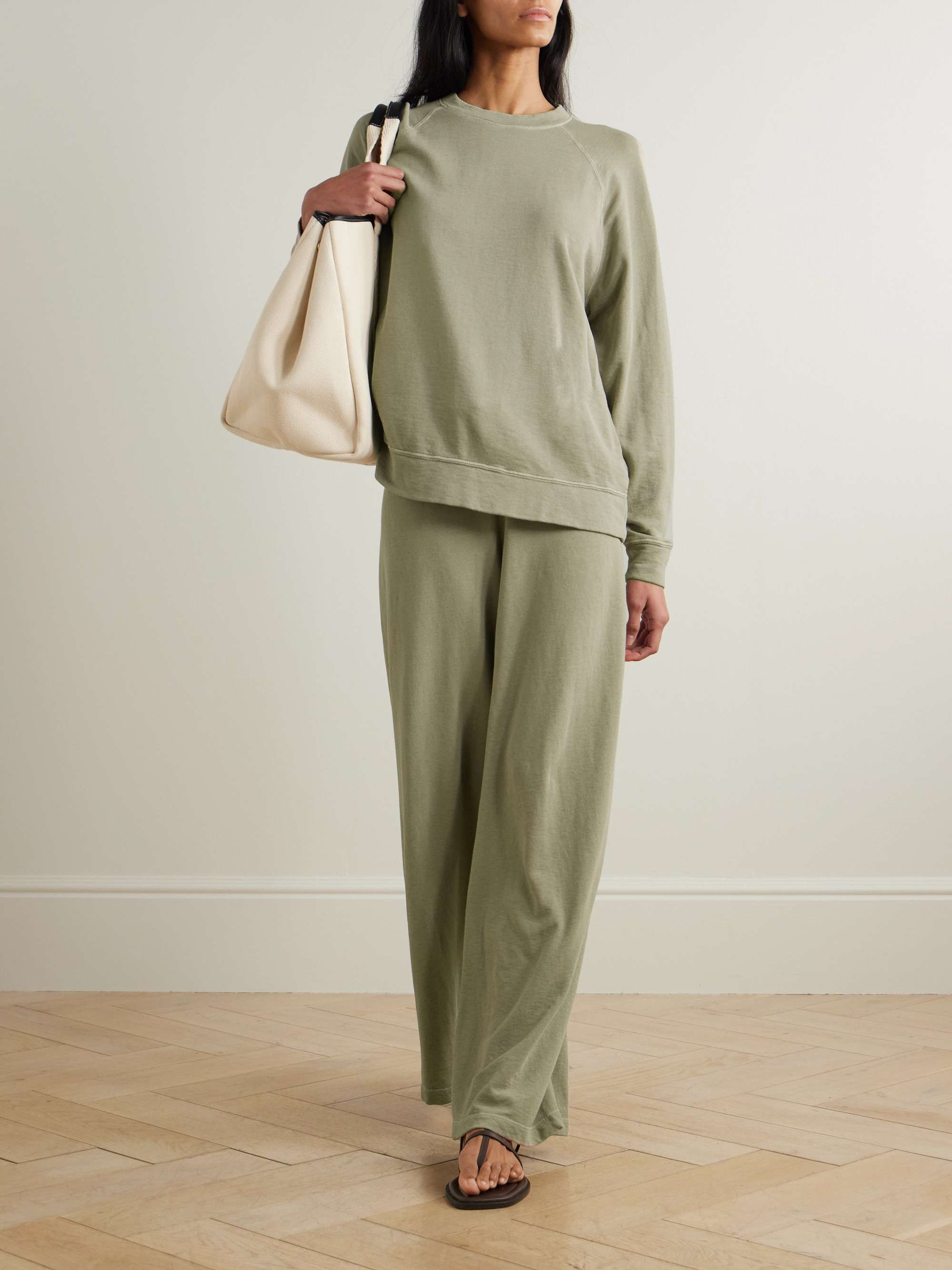 JAMES PERSE Supima cotton-terry sweatshirt