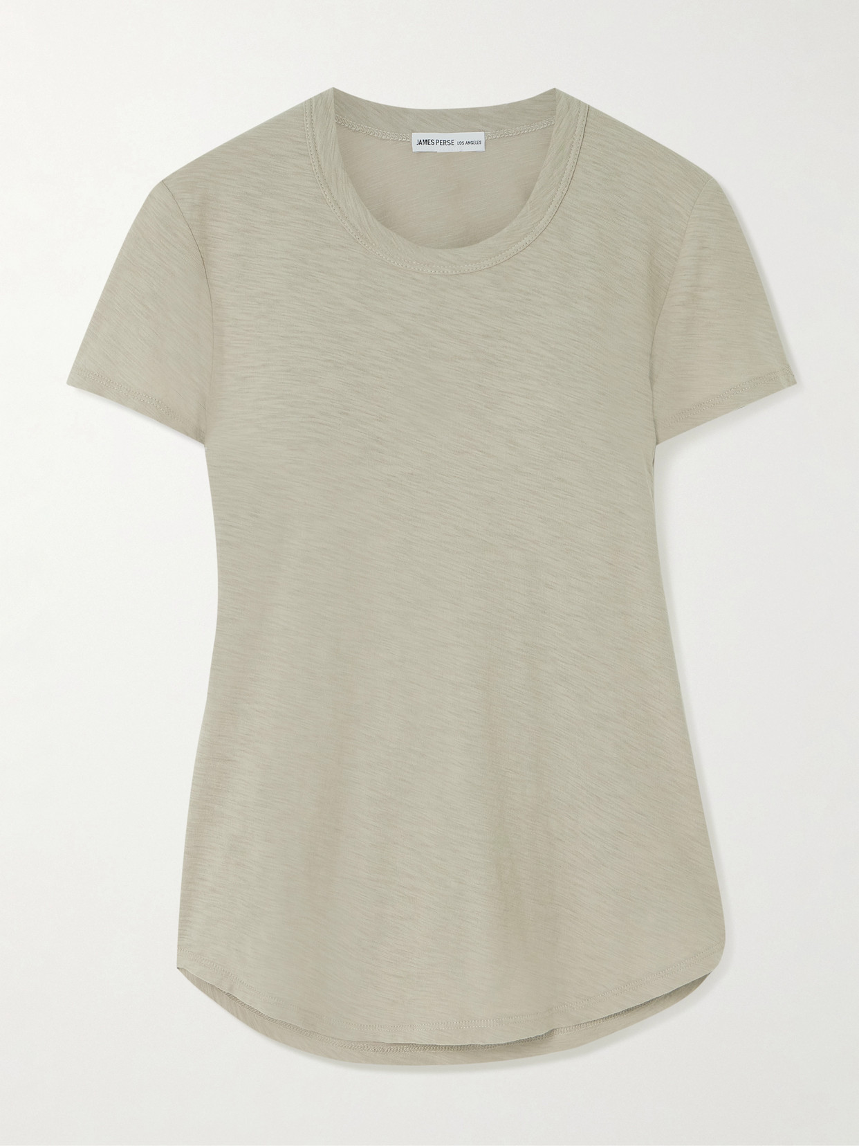 James Perse Slub Cotton-jersey T-shirt In Green