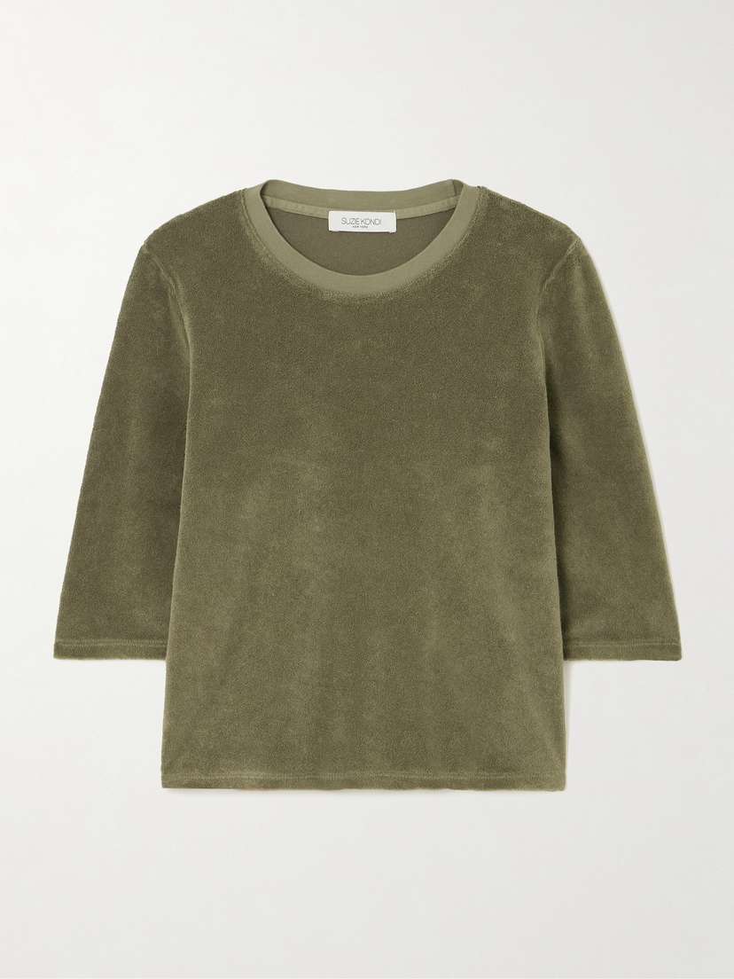 Suzie Kondi Corfu Cotton-blend Terry T-shirt