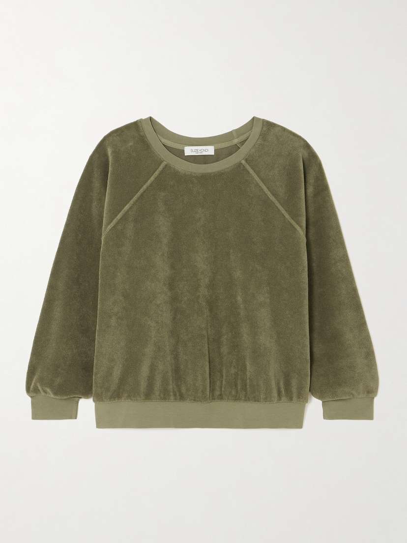 Suzie Kondi Samos Cotton-blend Terry Sweatshirt
