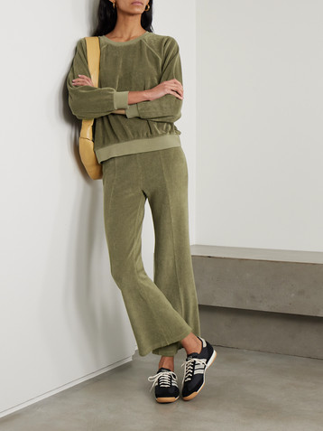 Suzie Kondi Samos cotton-blend terry sweatshirt