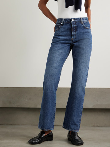 FRAME The Staple mid-rise straight-leg jeans