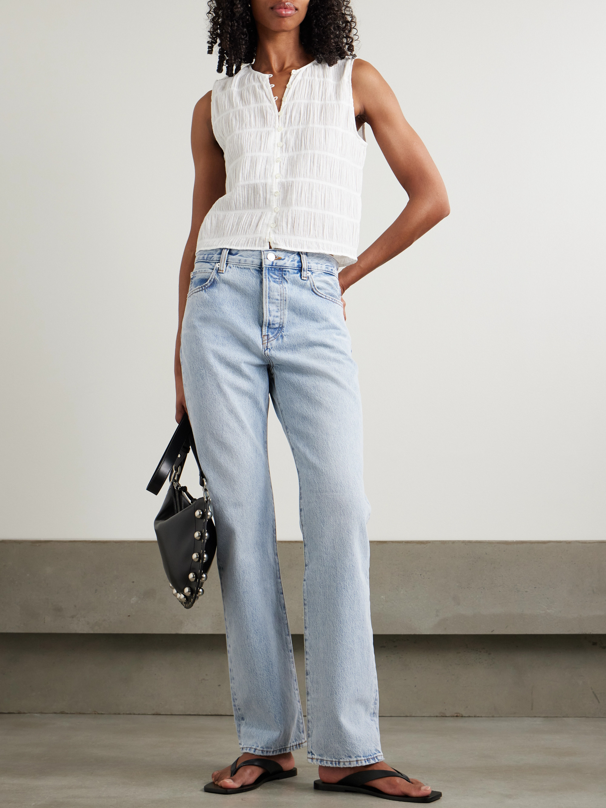 FRAME The Staple mid-rise straight-leg jeans