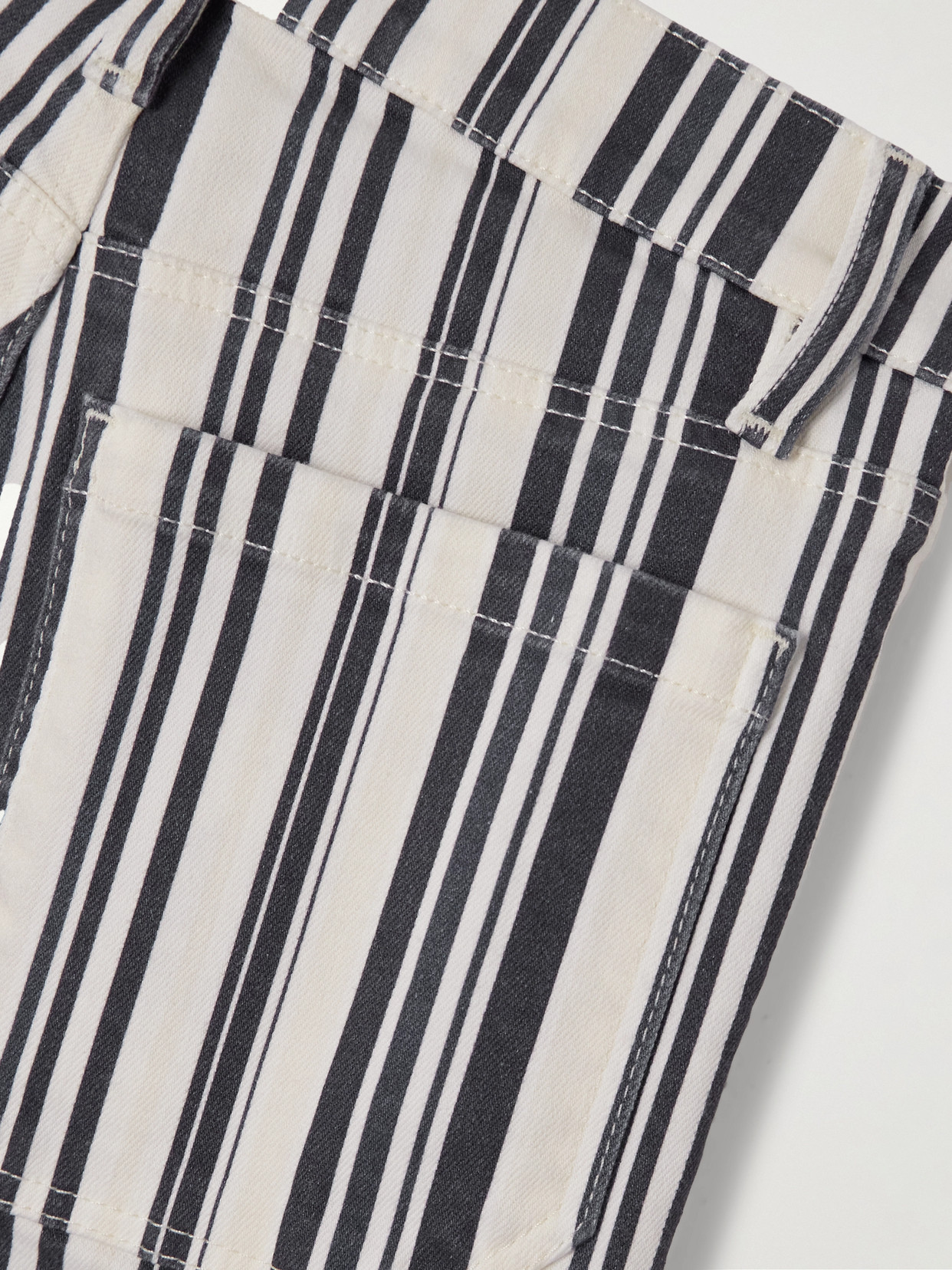 Frame Le Slim Palazzo Patch Pocket High Waist Wide Leg Jeans In Blue