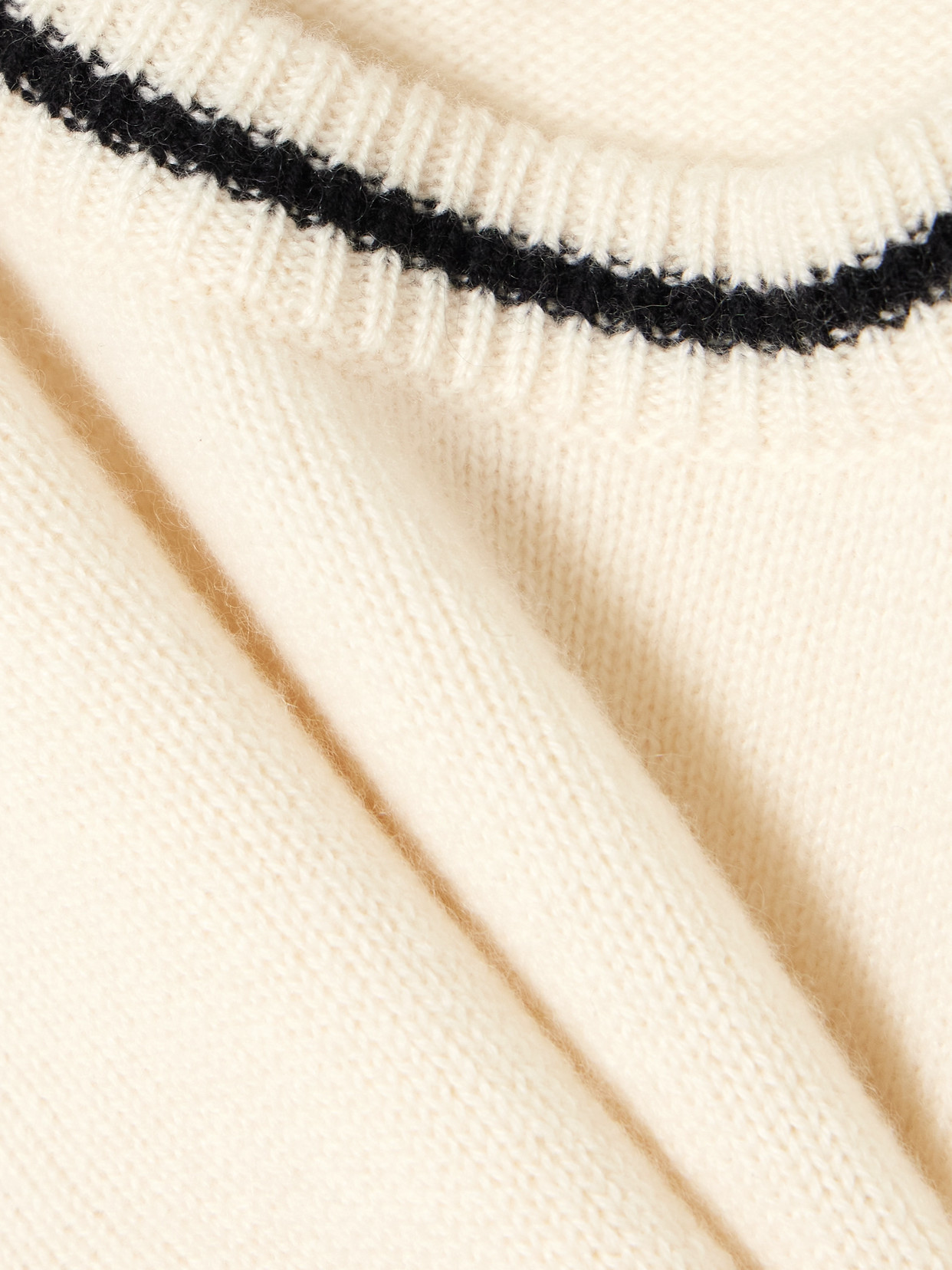 Frame The Cashmere Gathered Sweater Cream In Cream