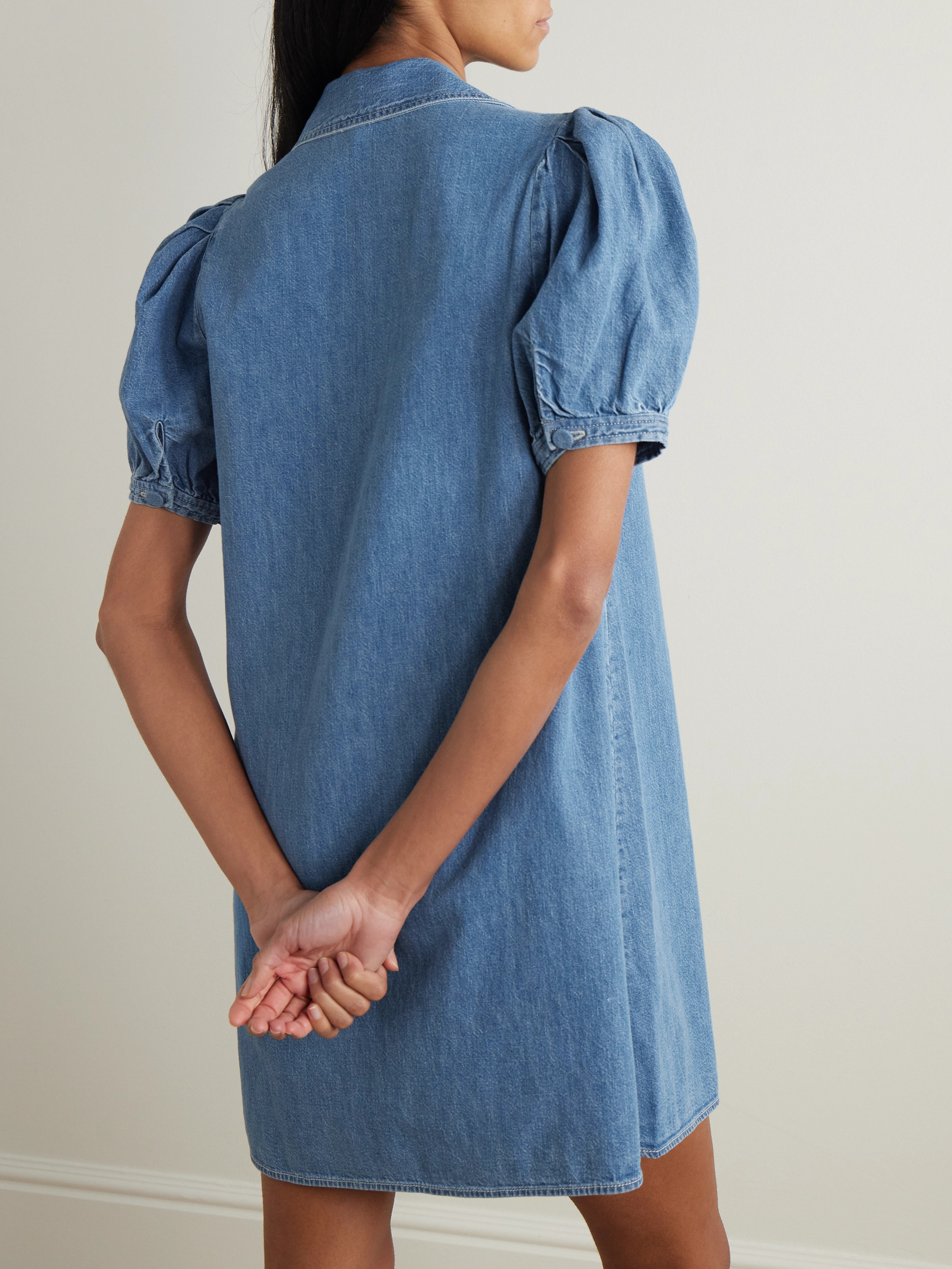 FRAME - The Sailor denim mini dress | Plush
