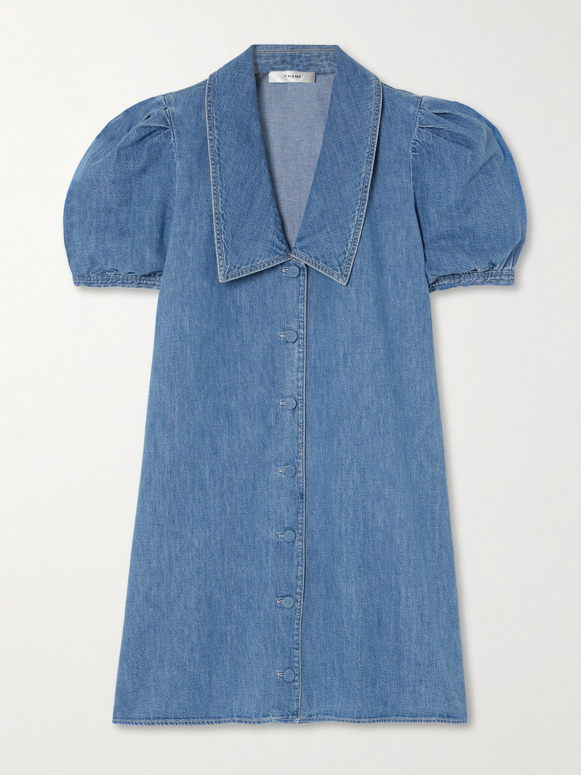 white christmas dresses Frame Women's Denim Sailor Dress – Saint Bernard main image 1