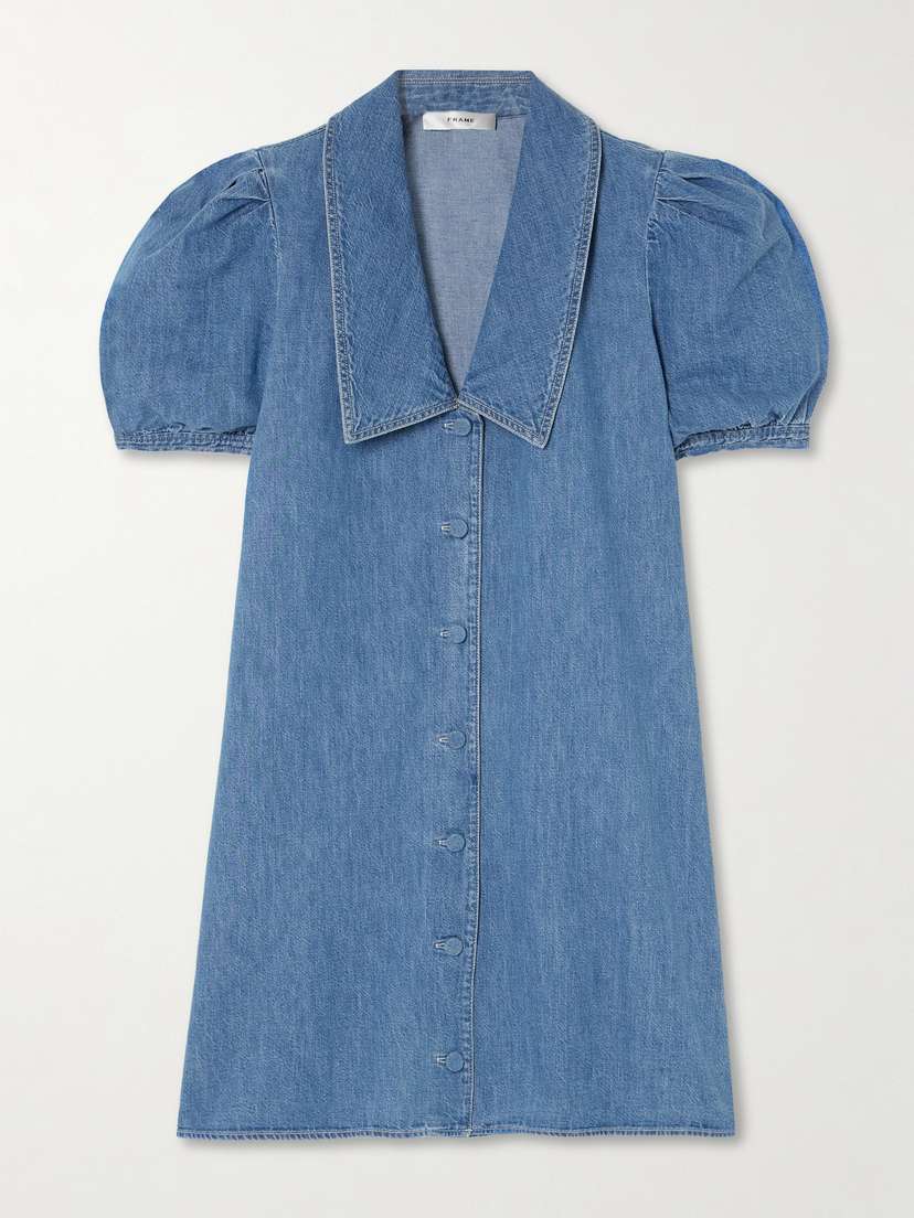 Frame The Sailor Denim Mini Dress
