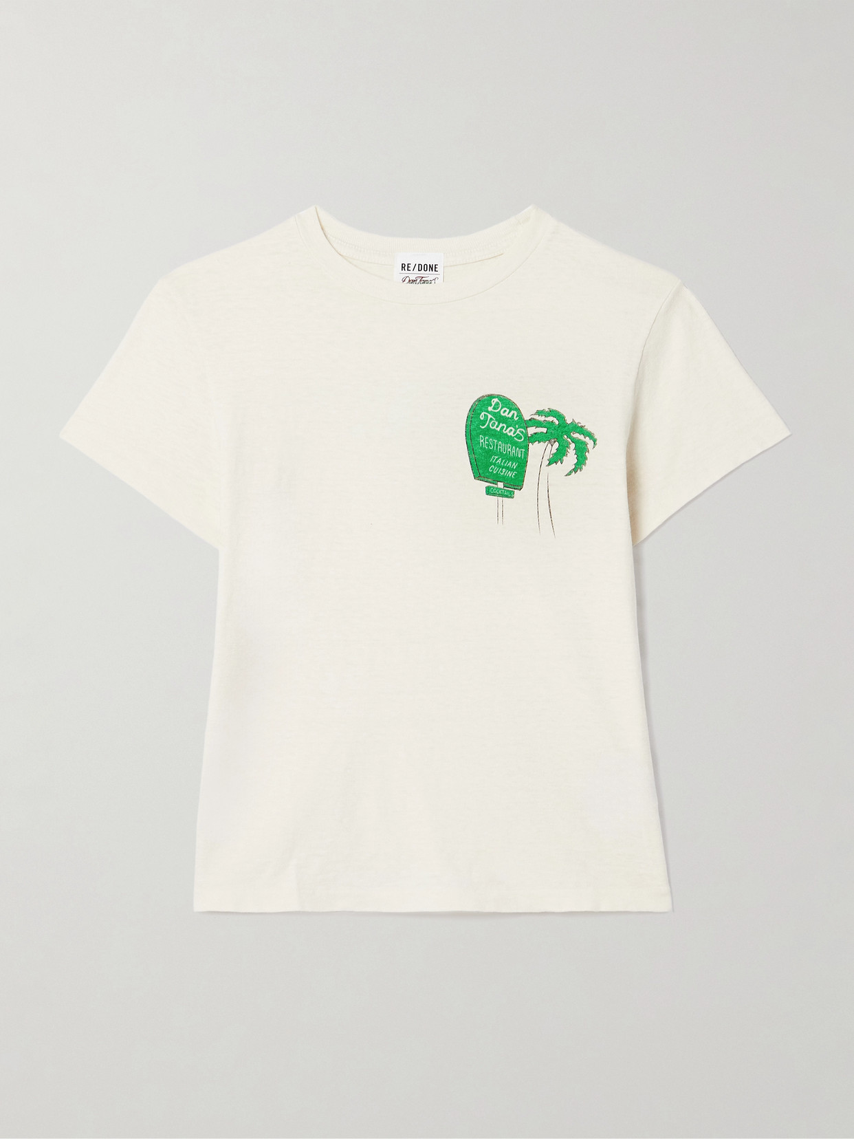 Re/done Classic Printed Cotton-jersey T-shirt