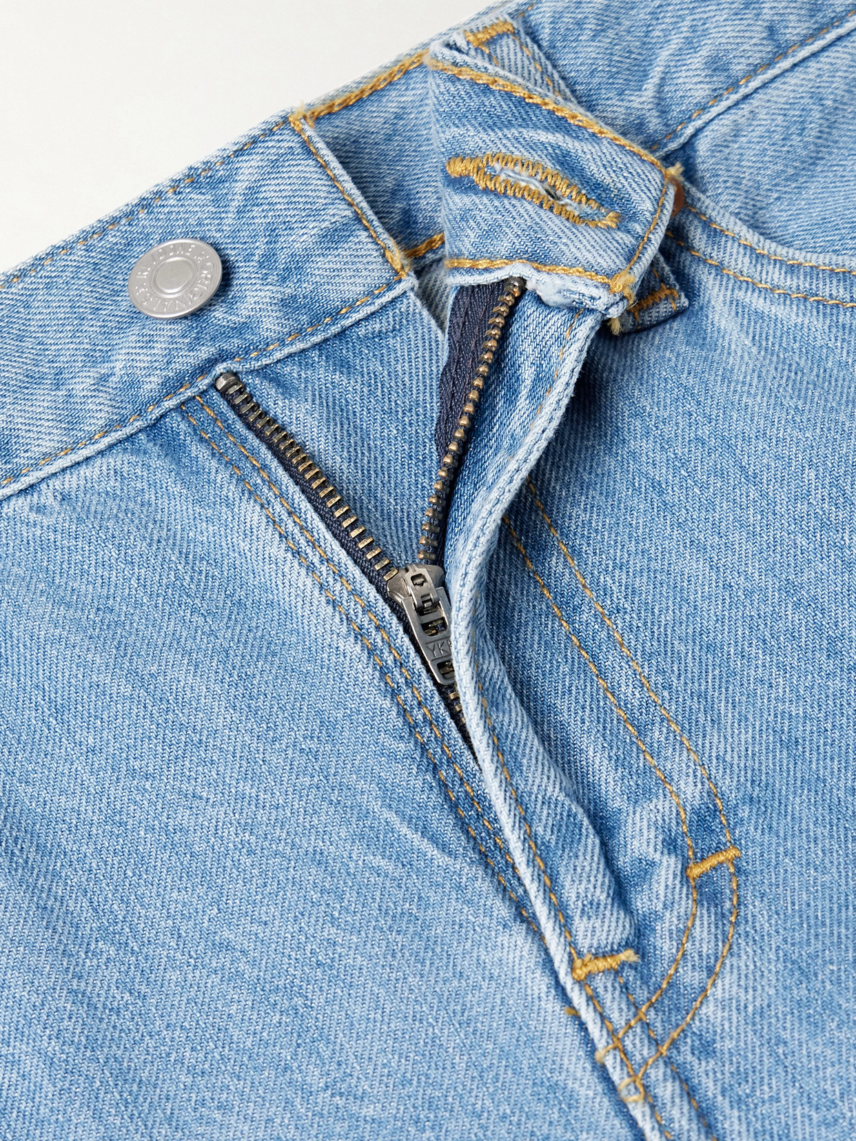 Re/done The Californian Frayed Mid-rise Flared Jeans