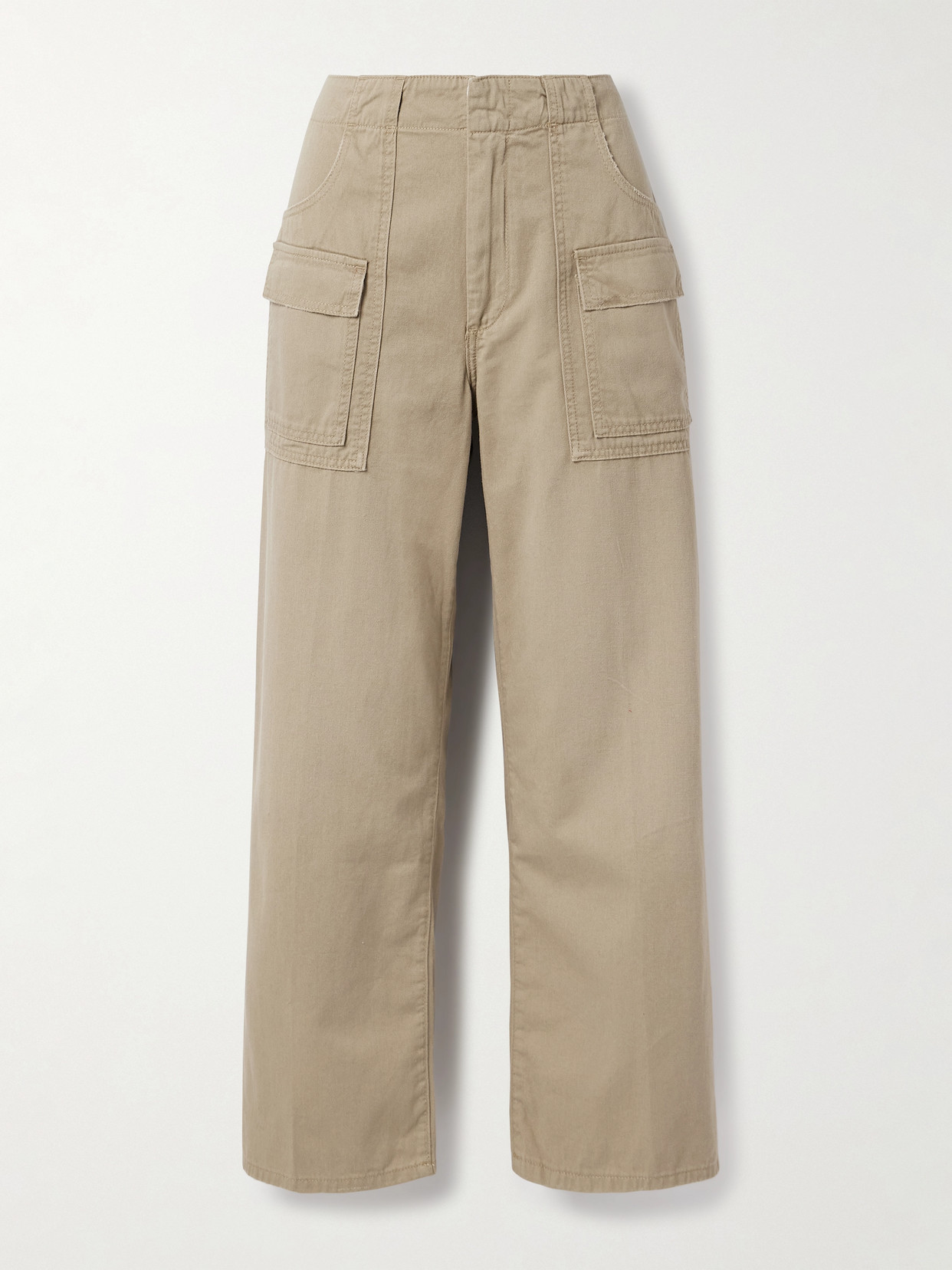 Re/done The Arizona Cotton-twill Wide-leg Cargo Pants
