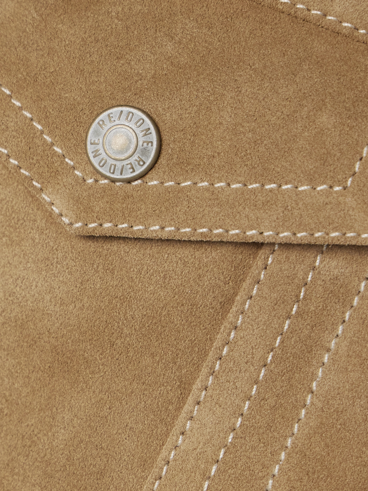 Re/done Baby Trucker Suede Jacket