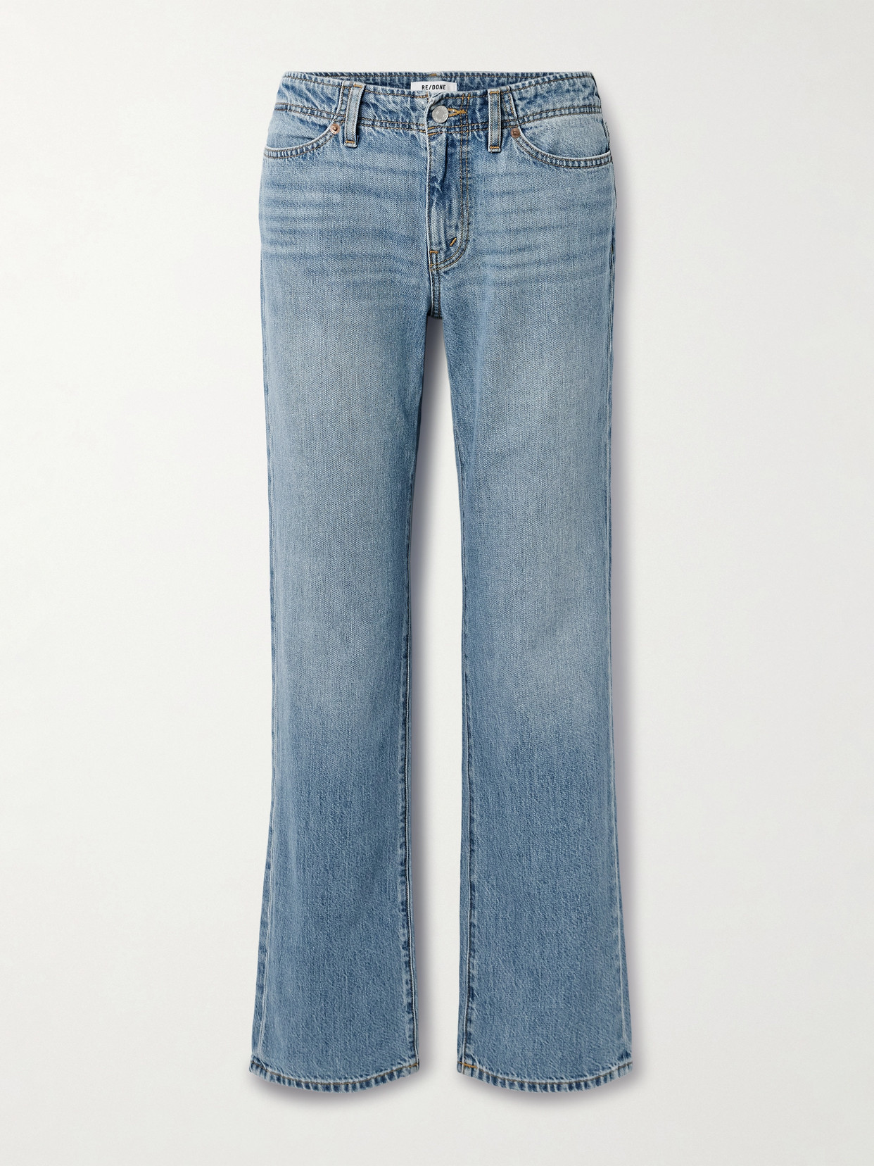 Re/done The Sanasa Low-rise Straight-leg Jeans