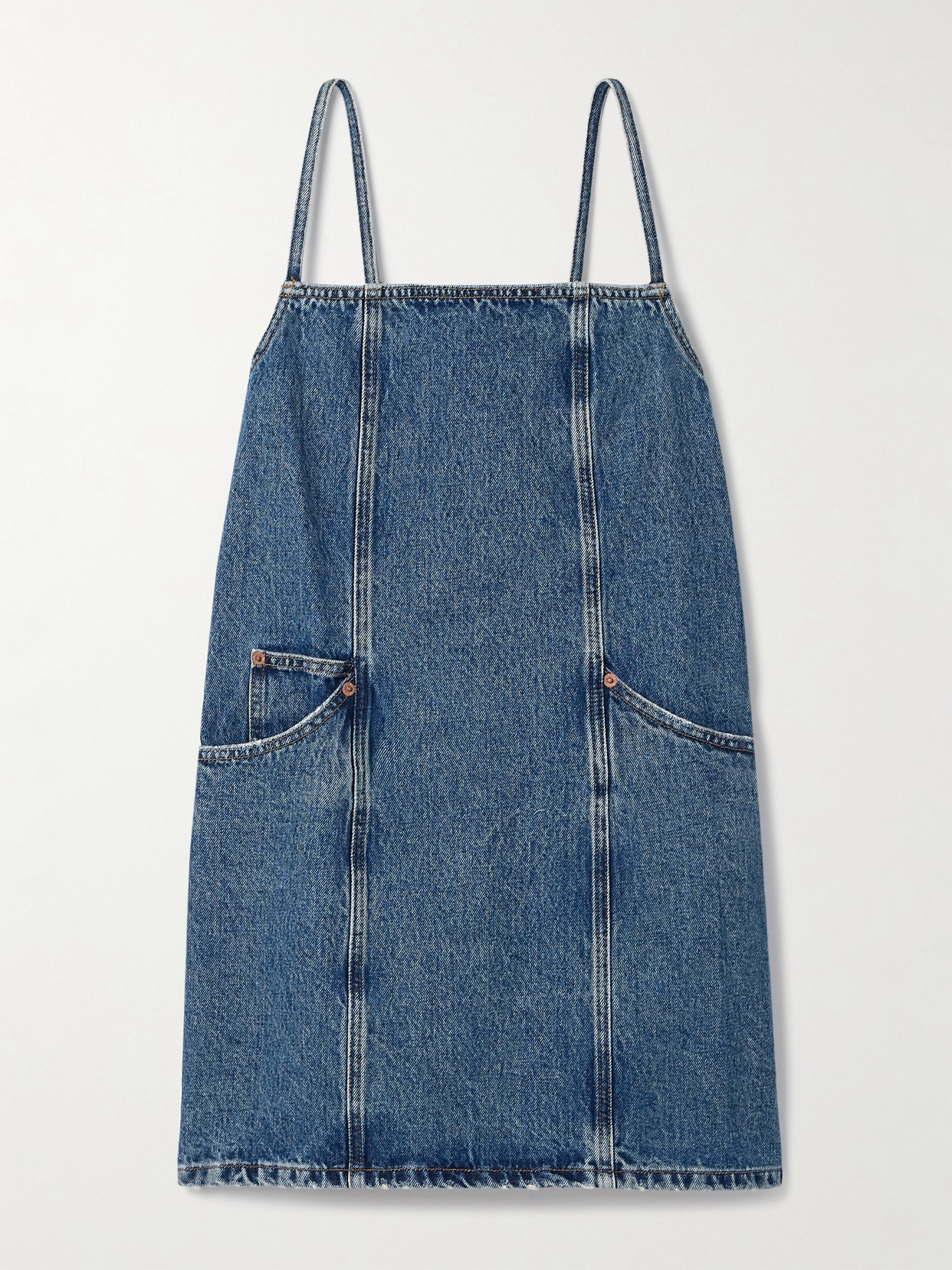 Re/done The Margo Organic Denim Mini Dress