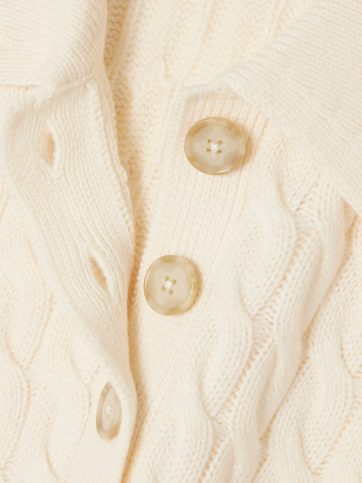 Frame Cable Wool Sleeveless Polo Sweater In Neutral