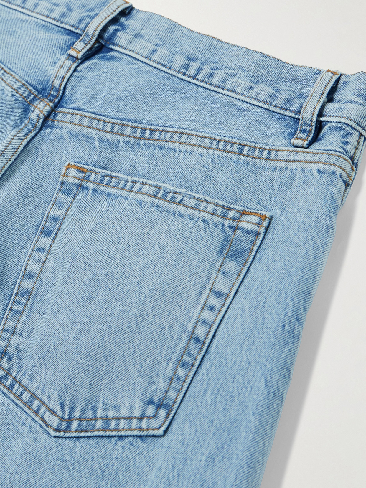 Frame The Bubble High-rise Barrel-leg Jeans In Blue